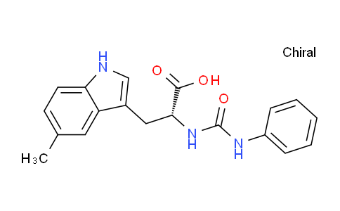 CAS No. 827612-60-2, (R)-3-(5-Methyl-1H-indol-3-yl)-2-(3-phenylureido)propanoic acid