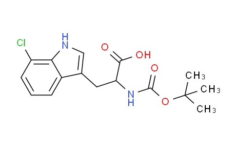 CAS No. 870481-87-1, 2-((tert-Butoxycarbonyl)amino)-3-(7-chloro-1H-indol-3-yl)propanoic acid