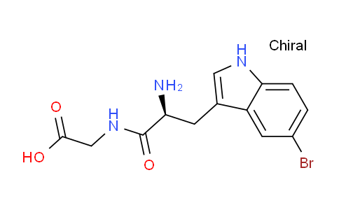 CAS No. 918957-45-6, (S)-2-(2-Amino-3-(5-bromo-1H-indol-3-yl)propanamido)acetic acid