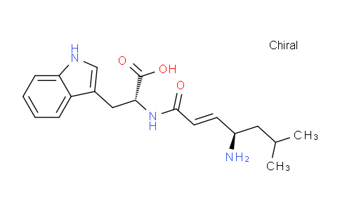 CAS No. 872594-02-0, (R)-2-((R)-4-Amino-6-methylhept-2-enamido)-3-(1H-indol-3-yl)propanoic acid