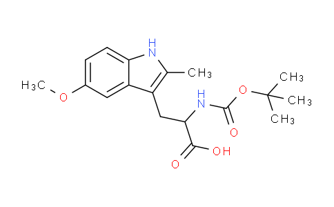 CAS No. 1219410-28-2, 2-((tert-Butoxycarbonyl)amino)-3-(5-methoxy-2-methyl-1H-indol-3-yl)propanoic acid