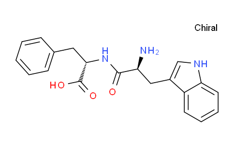 CAS No. 6686-02-8, (S)-2-((S)-2-Amino-3-(1H-indol-3-yl)propanamido)-3-phenylpropanoic acid