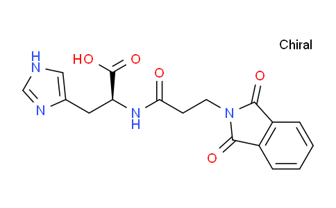 CAS No. 7389-97-1, (S)-2-(3-(1,3-Dioxoisoindolin-2-yl)propanamido)-3-(1H-imidazol-4-yl)propanoic acid