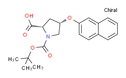 CAS No. 317357-42-9, (2S,4S)-1-(tert-Butoxycarbonyl)-4-(naphthalen-2-yloxy)pyrrolidine-2-carboxylic acid