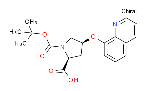 CAS No. 1135208-43-3, (2S,4S)-1-(tert-Butoxycarbonyl)-4-(quinolin-8-yloxy)pyrrolidine-2-carboxylic acid