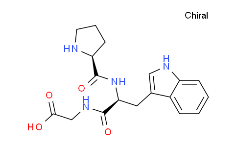 CAS No. 173071-71-1, 2-((S)-3-(1H-Indol-3-yl)-2-((S)-pyrrolidine-2-carboxamido)propanamido)acetic acid