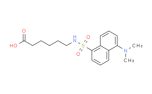 CAS No. 76563-39-8, 6-(5-(Dimethylamino)naphthalene-1-sulfonamido)hexanoic acid