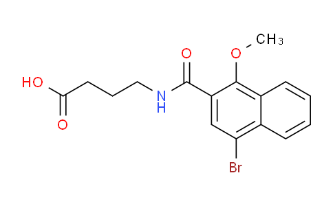 CAS No. 503616-11-3, 4-(4-Bromo-1-methoxy-2-naphthamido)butanoic acid