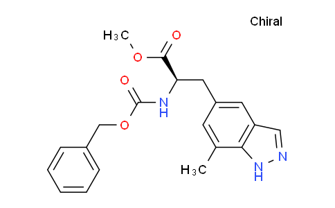 CAS No. 855778-40-4, (R)-Methyl 2-(((benzyloxy)carbonyl)amino)-3-(7-methyl-1H-indazol-5-yl)propanoate