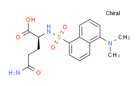 CAS No. 1101-67-3, (S)-5-Amino-2-(5-(dimethylamino)naphthalene-1-sulfonamido)-5-oxopentanoic acid