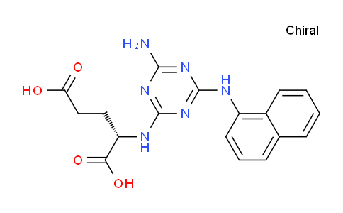 CAS No. 62729-10-6, (S)-2-((4-Amino-6-(naphthalen-1-ylamino)-1,3,5-triazin-2-yl)amino)pentanedioic acid
