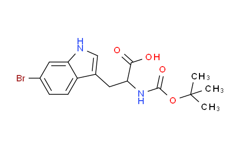 CAS No. 1104606-57-6, 3-(6-Bromo-1H-indol-3-yl)-2-((tert-butoxycarbonyl)amino)propanoic acid