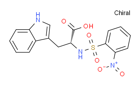 CAS No. 140645-39-2, (R)-3-(1H-Indol-3-yl)-2-(2-nitrophenylsulfonamido)propanoic acid