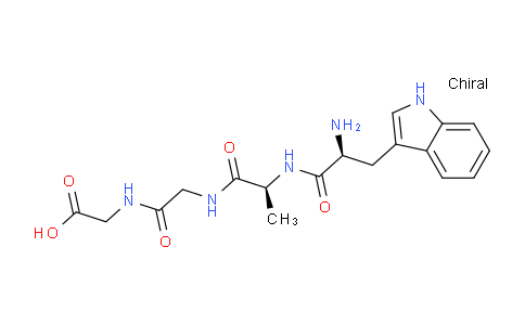 CAS No. 62568-63-2, 2-(2-((S)-2-((S)-2-Amino-3-(1H-indol-3-yl)propanamido)propanamido)acetamido)acetic acid