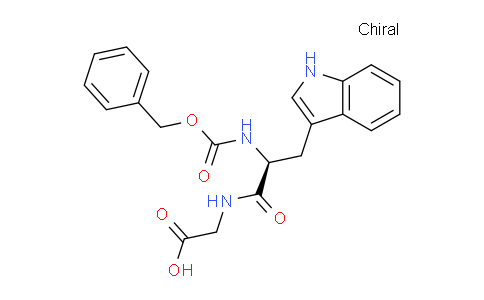 CAS No. 17388-70-4, (S)-2-(2-(((Benzyloxy)carbonyl)amino)-3-(1H-indol-3-yl)propanamido)acetic acid