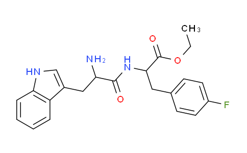 CAS No. 4615-99-0, Ethyl 2-(2-amino-3-(1H-indol-3-yl)propanamido)-3-(4-fluorophenyl)propanoate