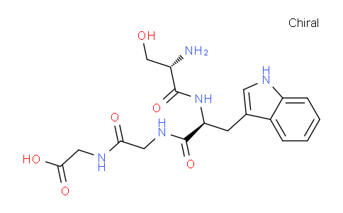 CAS No. 824953-17-5, 2-(2-((S)-2-((S)-2-Amino-3-hydroxypropanamido)-3-(1H-indol-3-yl)propanamido)acetamido)acetic acid