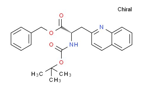CAS No. 1303993-87-4, (S)-Benzyl 2-((tert-butoxycarbonyl)amino)-3-(quinolin-2-yl)propanoate