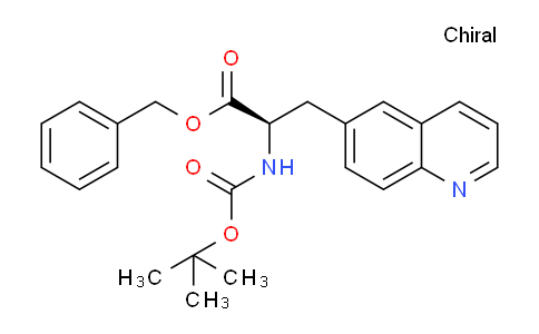 CAS No. 1263376-14-2, (R)-Benzyl 2-((tert-butoxycarbonyl)amino)-3-(quinolin-6-yl)propanoate
