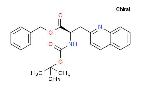 CAS No. 1303994-07-1, (R)-Benzyl 2-((tert-butoxycarbonyl)amino)-3-(quinolin-2-yl)propanoate