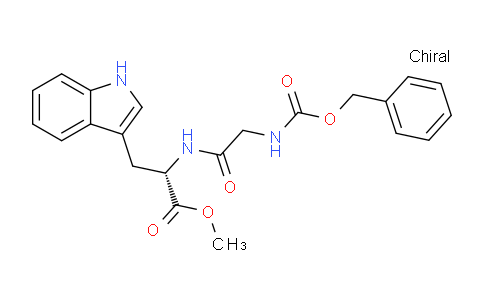 CAS No. 53880-82-3, (S)-Methyl 2-(2-(((benzyloxy)carbonyl)amino)acetamido)-3-(1H-indol-3-yl)propanoate