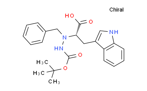 CAS No. 188777-50-6, (S)-2-(1-Benzyl-2-(tert-butoxycarbonyl)hydrazinyl)-3-(1H-indol-3-yl)propanoic acid