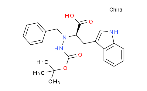 CAS No. 214262-79-0, (R)-2-(1-Benzyl-2-(tert-butoxycarbonyl)hydrazinyl)-3-(1H-indol-3-yl)propanoic acid