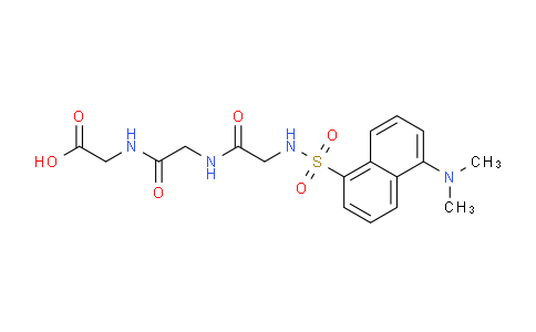 CAS No. 65251-20-9, 2-(2-(2-(5-(Dimethylamino)naphthalene-1-sulfonamido)acetamido)acetamido)acetic acid