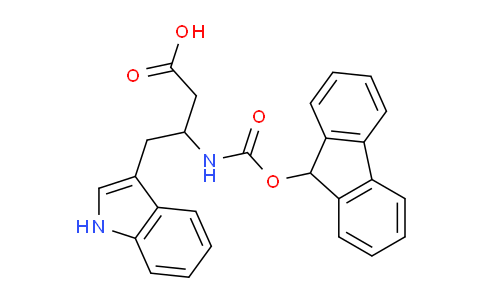 CAS No. 1956307-20-2, 3-((((9H-Fluoren-9-yl)oxy)carbonyl)amino)-4-(1H-indol-3-yl)butanoic acid