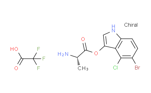 CAS No. 207725-18-6, (S)-5-Bromo-4-chloro-1H-indol-3-yl 2-aminopropanoate 2,2,2-trifluoroacetate