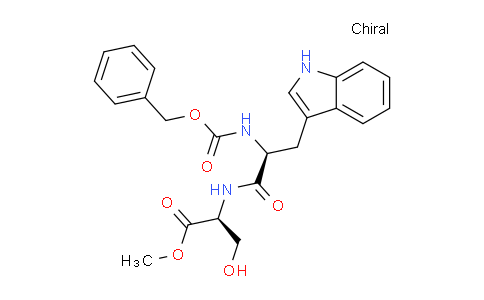 CAS No. 52574-27-3, (S)-Methyl 2-((S)-2-(((benzyloxy)carbonyl)amino)-3-(1H-indol-3-yl)propanamido)-3-hydroxypropanoate