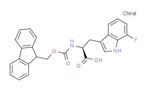 CAS No. 1956434-65-3, (S)-2-((((9H-Fluoren-9-yl)methoxy)carbonyl)amino)-3-(7-fluoro-1H-indol-3-yl)propanoic acid