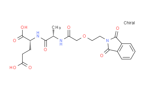 CAS No. 142489-47-2, (R)-2-((S)-2-(2-(2-(1,3-Dioxoisoindolin-2-yl)ethoxy)acetamido)propanamido)pentanedioic acid