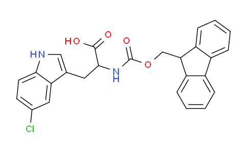 CAS No. 1219398-51-2, 2-((((9H-Fluoren-9-yl)methoxy)carbonyl)amino)-3-(5-chloro-1H-indol-3-yl)propanoic acid