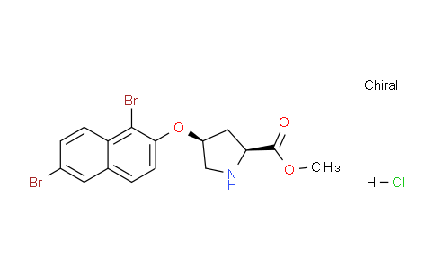 CAS No. 1354487-66-3, (2S,4S)-Methyl 4-((1,6-dibromonaphthalen-2-yl)oxy)pyrrolidine-2-carboxylate hydrochloride