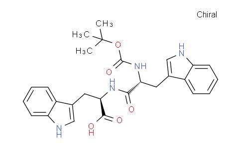 CAS No. 160623-01-8, (R)-2-((R)-2-((tert-Butoxycarbonyl)amino)-3-(1H-indol-3-yl)propanamido)-3-(1H-indol-3-yl)propanoic acid