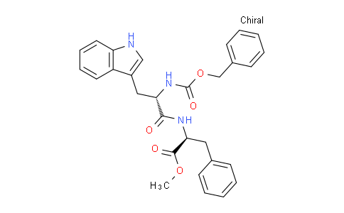 CAS No. 63328-40-5, (S)-Methyl 2-((S)-2-(((benzyloxy)carbonyl)amino)-3-(1H-indol-3-yl)propanamido)-3-phenylpropanoate