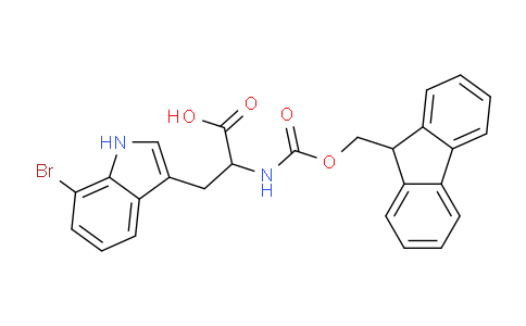 CAS No. 1219370-30-5, 2-((((9H-Fluoren-9-yl)methoxy)carbonyl)amino)-3-(7-bromo-1H-indol-3-yl)propanoic acid