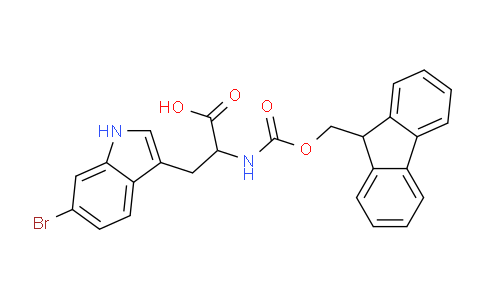 CAS No. 753504-16-4, 2-((((9H-Fluoren-9-yl)methoxy)carbonyl)amino)-3-(6-bromo-1H-indol-3-yl)propanoic acid