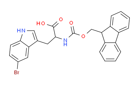 CAS No. 925939-82-8, 2-((((9H-Fluoren-9-yl)methoxy)carbonyl)amino)-3-(5-bromo-1H-indol-3-yl)propanoic acid