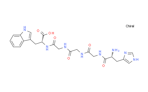 CAS No. 827327-20-8, (2R,14R)-2-((1H-Indol-3-yl)methyl)-14-amino-15-(1H-imidazol-4-yl)-4,7,10,13-tetraoxo-3,6,9,12-tetraazapentadecan-1-oic acid