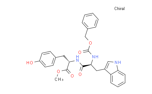 CAS No. 20762-35-0, (S)-Methyl 2-((S)-2-(((benzyloxy)carbonyl)amino)-3-(1H-indol-3-yl)propanamido)-3-(4-hydroxyphenyl)propanoate
