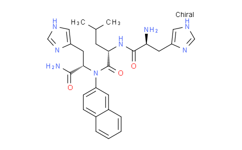 CAS No. 370564-52-6, L-Histidyl-L-leucyl-N-2-naphthalenyl-L-histidinamide