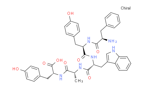 CAS No. 644997-46-6, (2R,5R,8R,11R,14R)-8-((1H-Indol-3-yl)methyl)-14-amino-2,11-bis(4-hydroxybenzyl)-5-methyl-4,7,10,13-tetraoxo-15-phenyl-3,6,9,12-tetraazapentadecan-1-oic acid