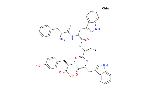CAS No. 644997-44-4, (2R,5R,8R,11R,14R)-5,11-Bis((1H-indol-3-yl)methyl)-14-amino-2-(4-hydroxybenzyl)-8-methyl-4,7,10,13-tetraoxo-15-phenyl-3,6,9,12-tetraazapentadecan-1-oic acid