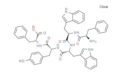 CAS No. 644996-88-3, (2R,5R,8R,11R,14R)-8,11-Bis((1H-indol-3-yl)methyl)-14-amino-2-benzyl-5-(4-hydroxybenzyl)-4,7,10,13-tetraoxo-15-phenyl-3,6,9,12-tetraazapentadecan-1-oic acid