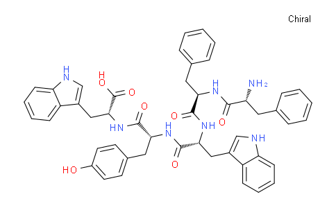 CAS No. 644996-87-2, (2R,5R,8R,11R,14R)-2,8-Bis((1H-indol-3-yl)methyl)-14-amino-11-benzyl-5-(4-hydroxybenzyl)-4,7,10,13-tetraoxo-15-phenyl-3,6,9,12-tetraazapentadecan-1-oic acid