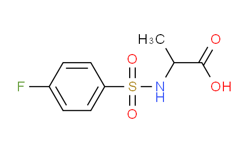 CAS No. 780-97-2, 2-(4-Fluorophenylsulfonamido)propanoic acid