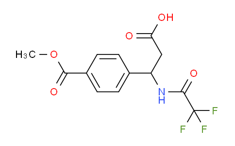 MC702626 | 886360-56-1 | 3-(4-(Methoxycarbonyl)phenyl)-3-(2,2,2-trifluoroacetamido)propanoic acid