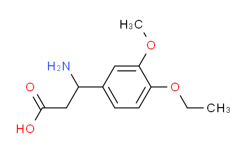 CAS No. 54503-18-3, 3-Amino-3-(4-ethoxy-3-methoxyphenyl)propanoic acid